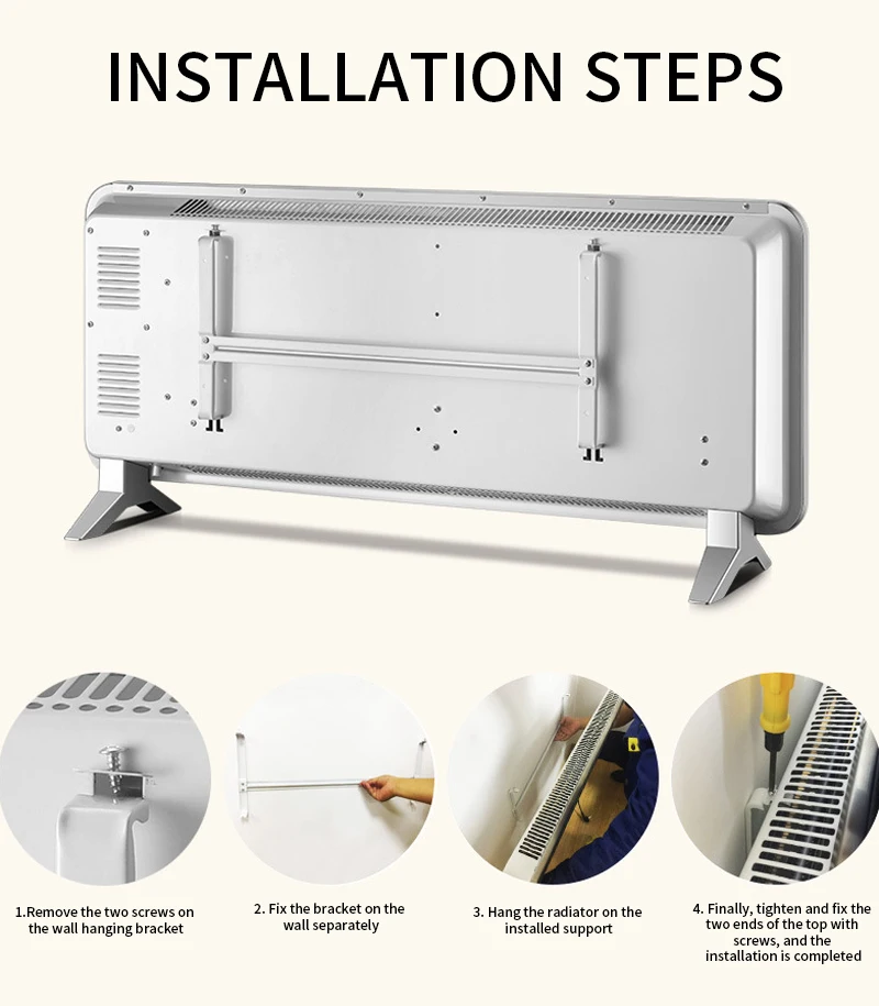 Wall Mounted Electric Panel Convector Heaters With Overheat Protection