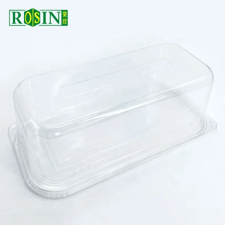 Custom logo 2 5l 3500ml Rectangular Disposable Takeaway clear Plastic Ice Cream Shop Freezer Container With Lid