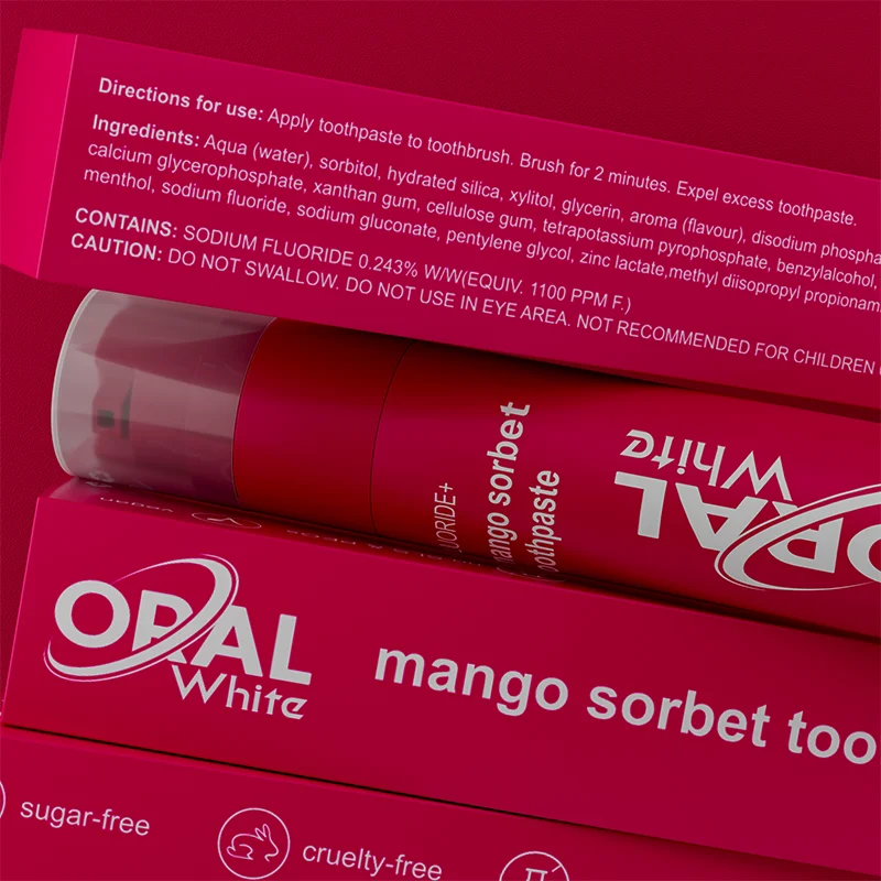 Wholesale Toothpaste Fruity Falvor Toothpaste 60g Fresh Breath Strawberry Toothpaste Daily Home Use