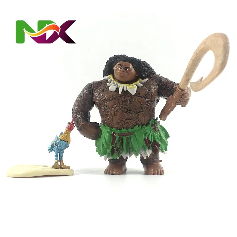 6 PCS/Set Moana Figure Birthday Gift Room Cake Decoration Doll Toys