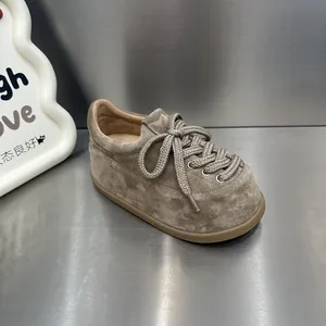 Autumn New Casual  Korean Comfortable Embroidery Forrest Gump Shoes High Quality Genuine Walking Style