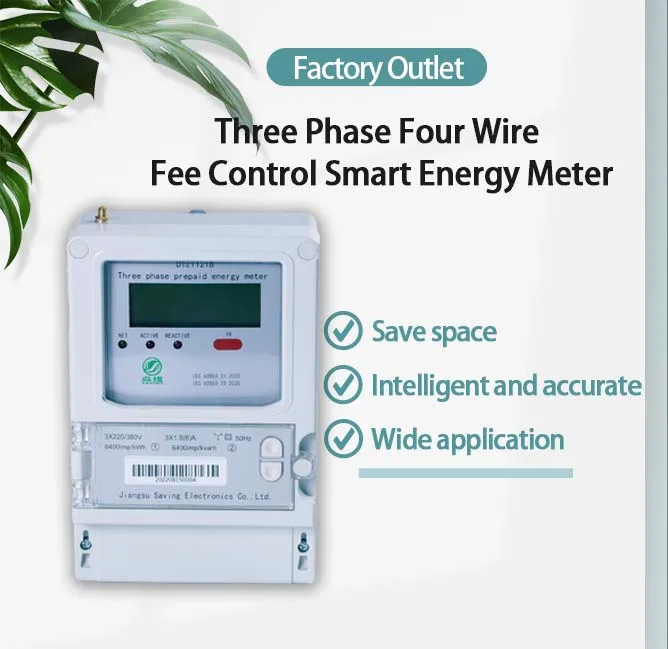 Multifunctional Smart Meter 3 Phase Smart Prepaid Electric Meter Programmable Wireless Electricity Energy Meter
