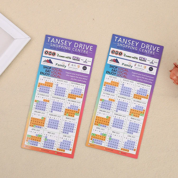 Персонализированный дизайн логотипа на заказ рекламный визиток магнитный календарь для