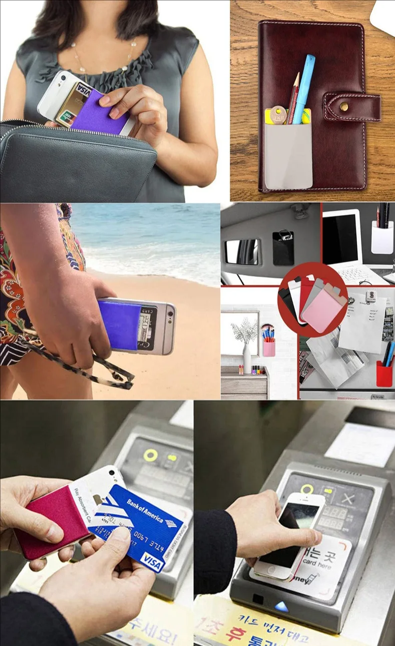 Adhesive Card Holder for Phone - 3M Wallet Solution