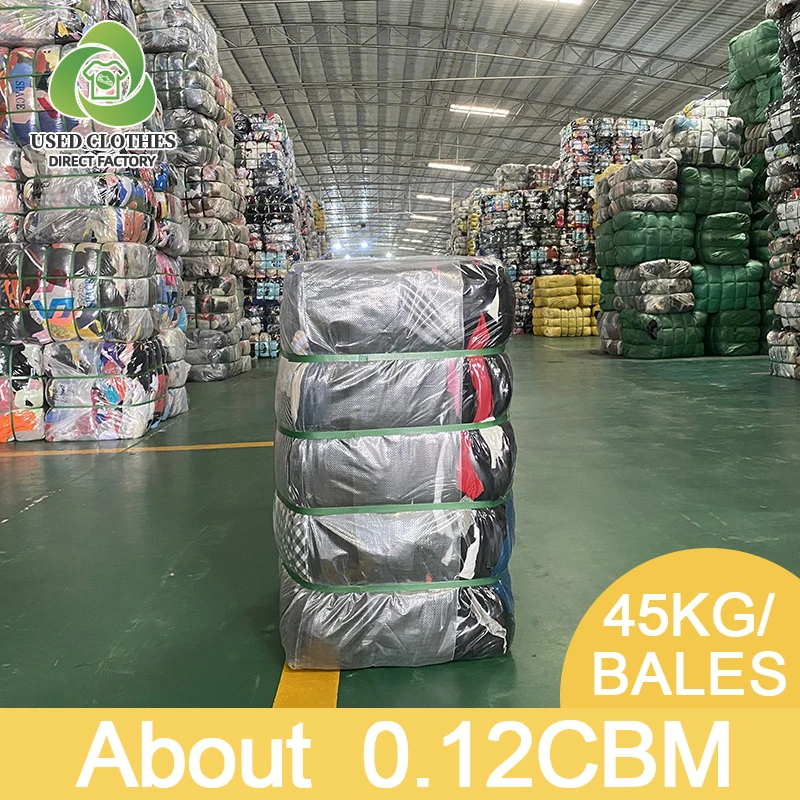 Wholesale Daily Cheap Kampala Uganda Used Clothes Bales Low Price 50kg  100kg Used Clothes Bales Ropa Usada