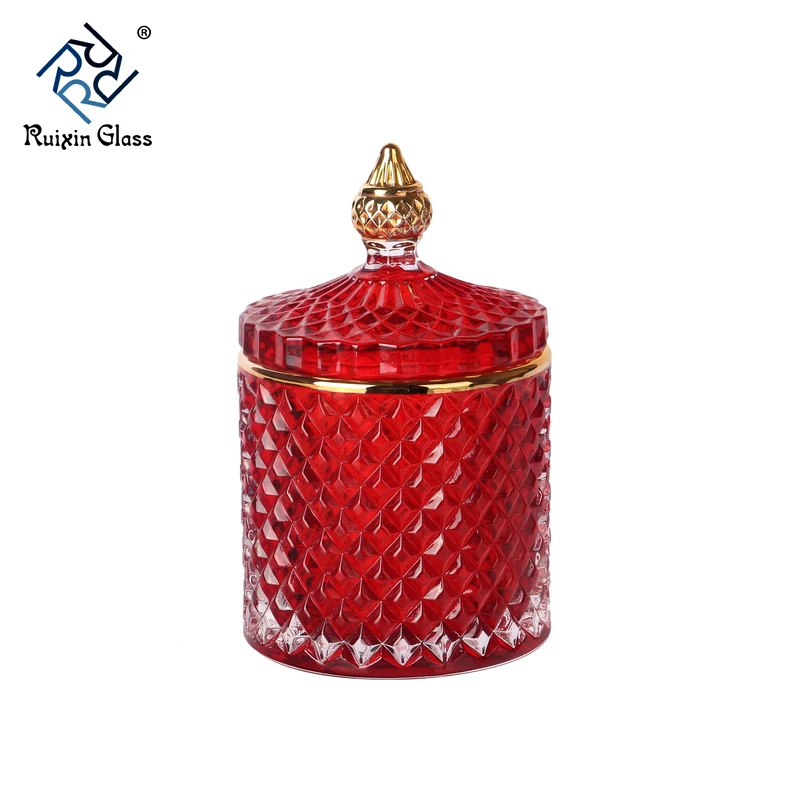 CJ306 Cheap Price Custom Logo Rose Gold Candle Jar With Lid
