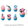 24pcs Cake Toppers