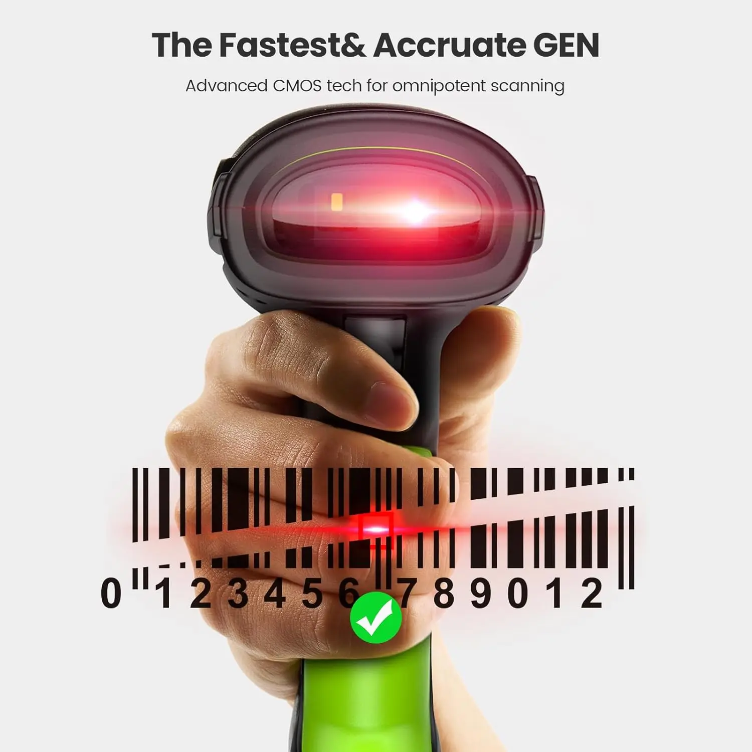 Scanner Codici A Barre Eyoyo - Desktop USB, 2D/QR, Scansione Schermo, Auto-Sensing, Per PC E POS