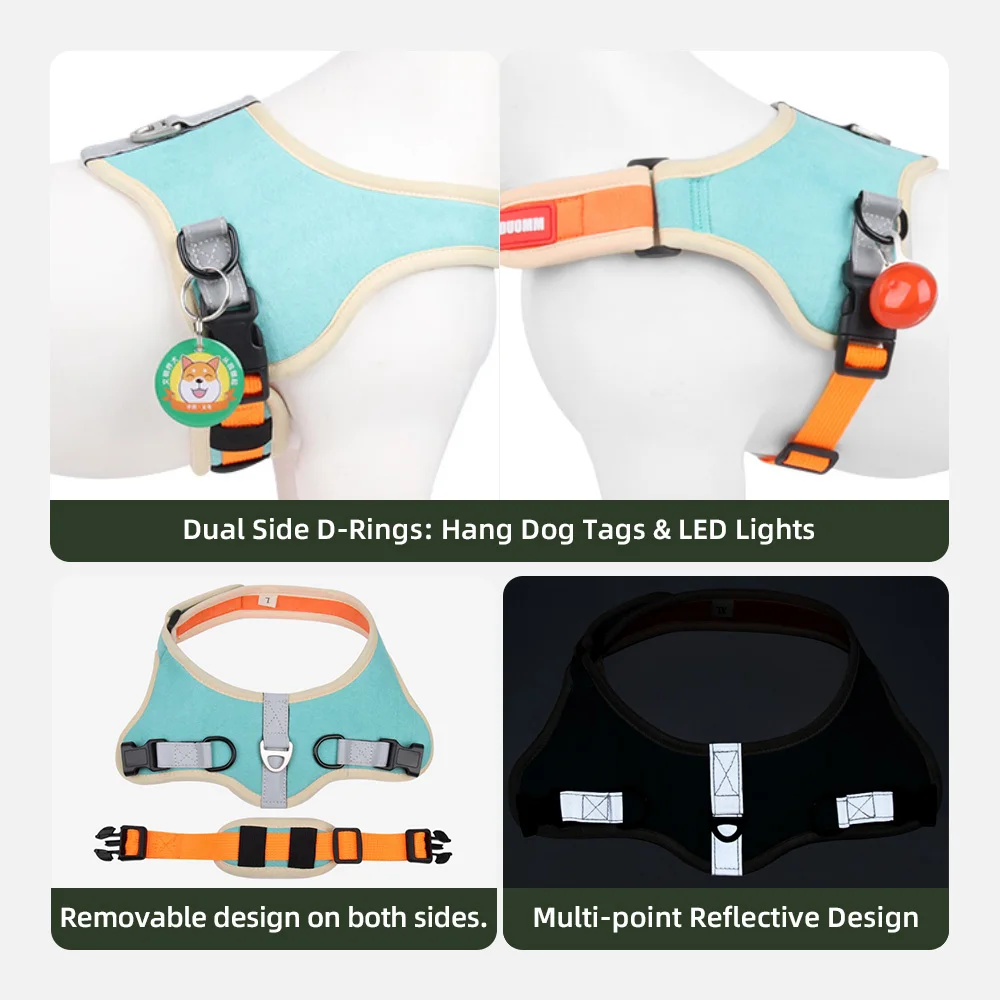 Wholesale Pet Product Pet Harness Step-in Breathable Puppy Dog Harness - product detail 5