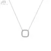18K Solid White Gold