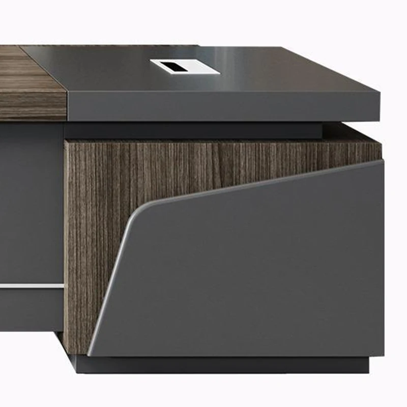 Pengpai Bureau Office Furniture Executive Computer Table l Shape Office Desk