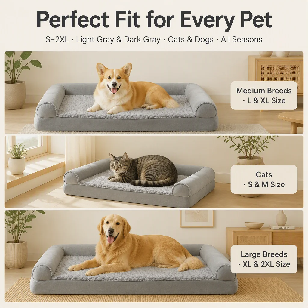 Rosette Bubble Velvet Pet Sofa Bed — Product details 7