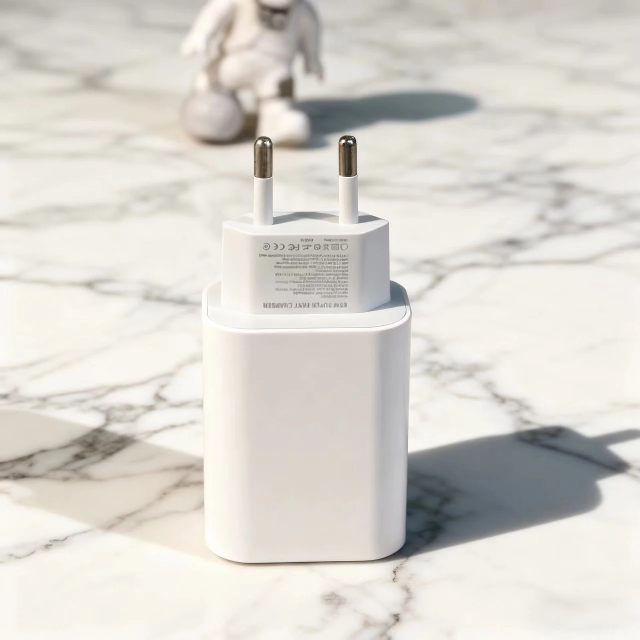 PD 65W USB-C Charger, US Standard PD Fast Charging Type-C Charger, GaN Multi-Port Wall Charger Dual USB-C Output A809