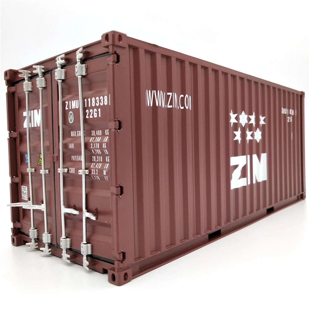 【A】30cm 1:20 Zim Logistics containers model Custom container miniature O.A.S ship model