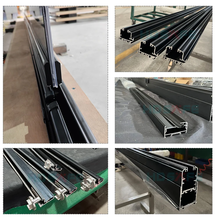 New Simple Design Aluminum Sliding Window High Quality Glass Folding Window Door Frameless European House Glass Aluminium Window
