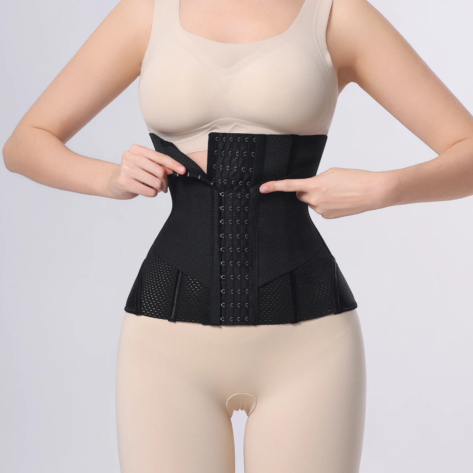 Waist Cincher Trimmer Belt Double Trimmer Shaping Wrap Girdle Full Body Corset Waist Trainer Shaperwear Tummy Control Shaper factory