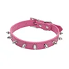 silver rivet rose red