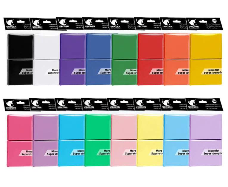 UNICORN Game Plus CKCS02 TCG Sleeves - 15 Premium Colored Matte Card  Protectors for Yugioh & Trading Cards, 100pcs/Pack
