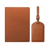 brown (passport cover+luggage tag)