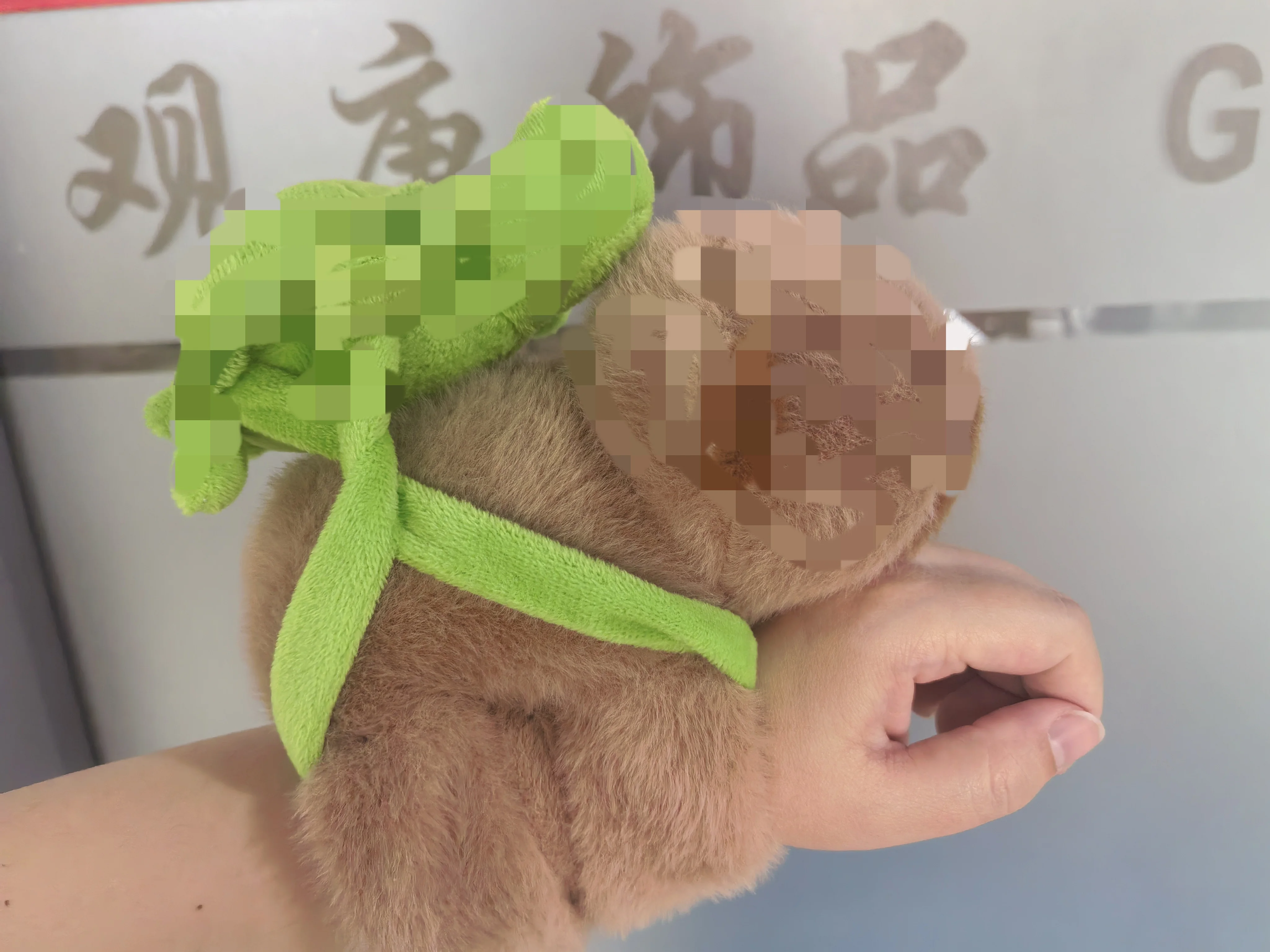 Cute Soft Capivara  Circle Hand Band Plush Capybara Bracelet Plush Bracelet Huggers Wristband Bracelet for Kids