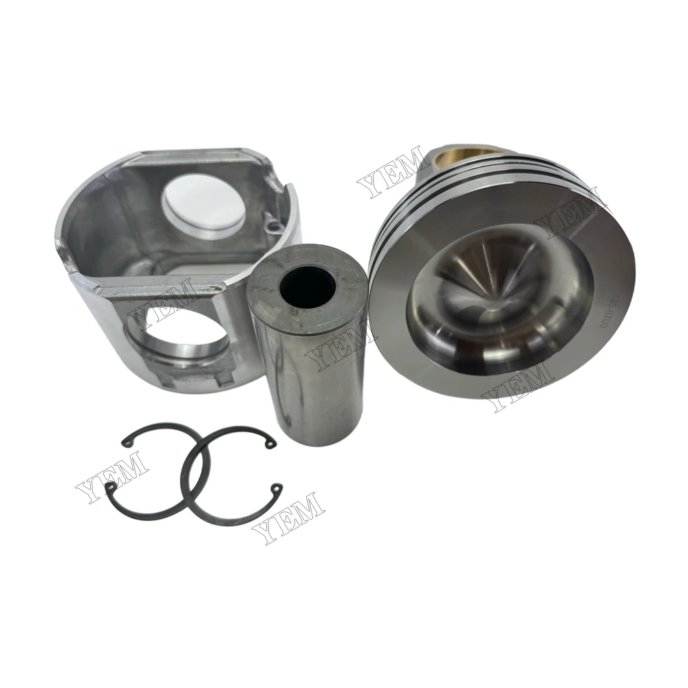 For Cat 3406 Piston and Pin Clip 130-0241 145-6700 Replacement Engine Parts 2