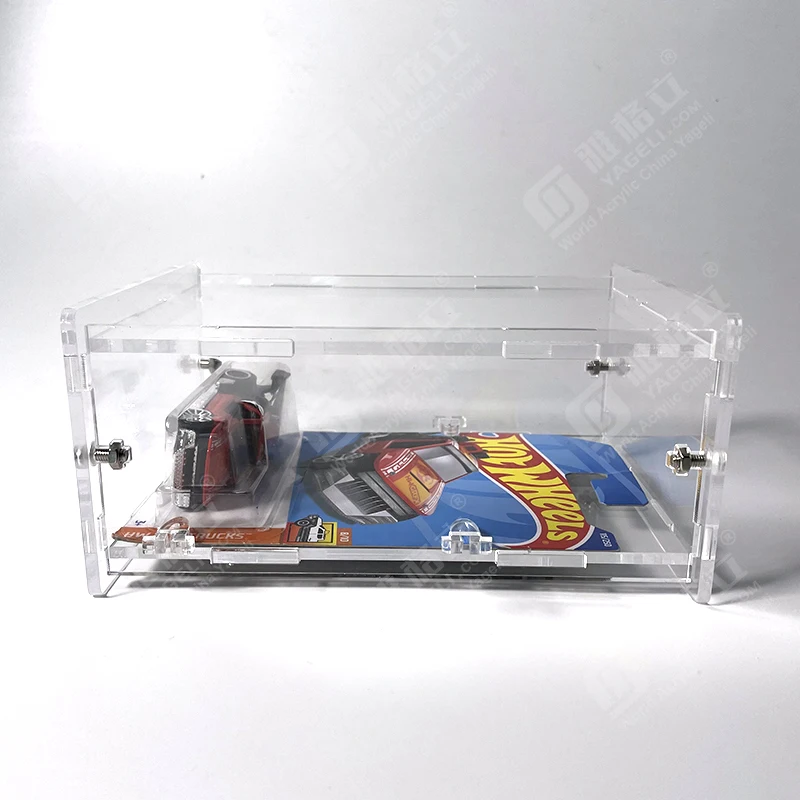 Custom detachable acrylic car model display box for collectibles protector