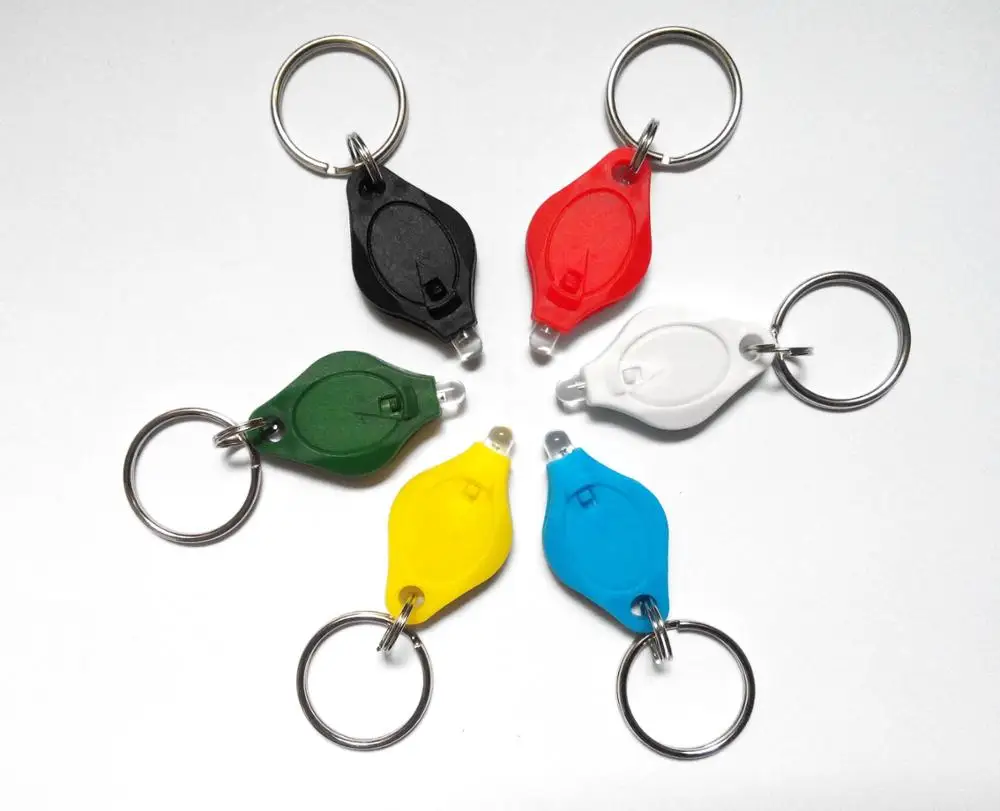 Micro Light LED Keychain Flashlight Light Mini Torch Led Key Chain Ring Led Bulbs