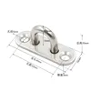 Crochet ovale en acier inoxydable (45 mm)
