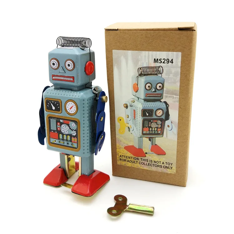 Vintage Robot Toys - Classic Clockwork Spring Robot Model Vintage Robot Toys - Classic Clockwork Spring Robot Model