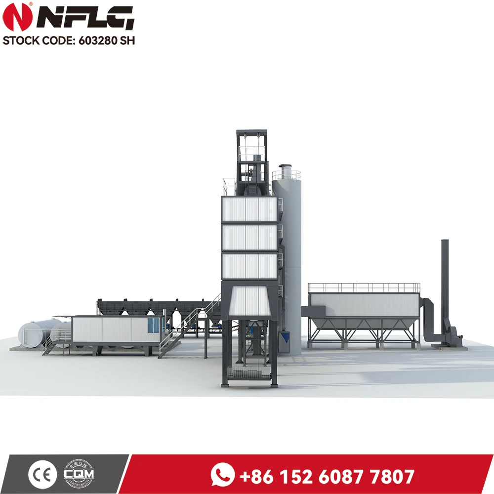 High Output Asphalt Batching Mixing Station Bitumen Processing Plant
