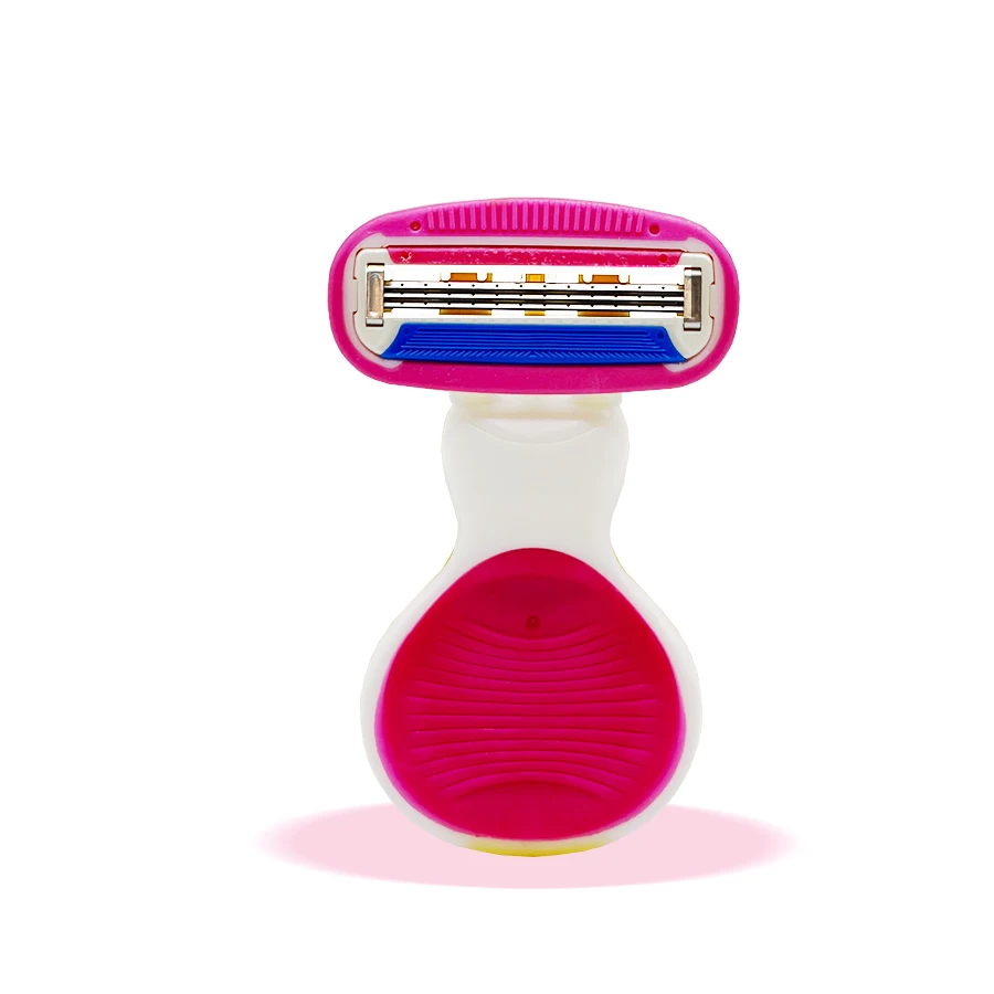 Mini Size Woman Replaceable Razor with Triple Blade Plastic Cover for Face Body Underarm Shaving