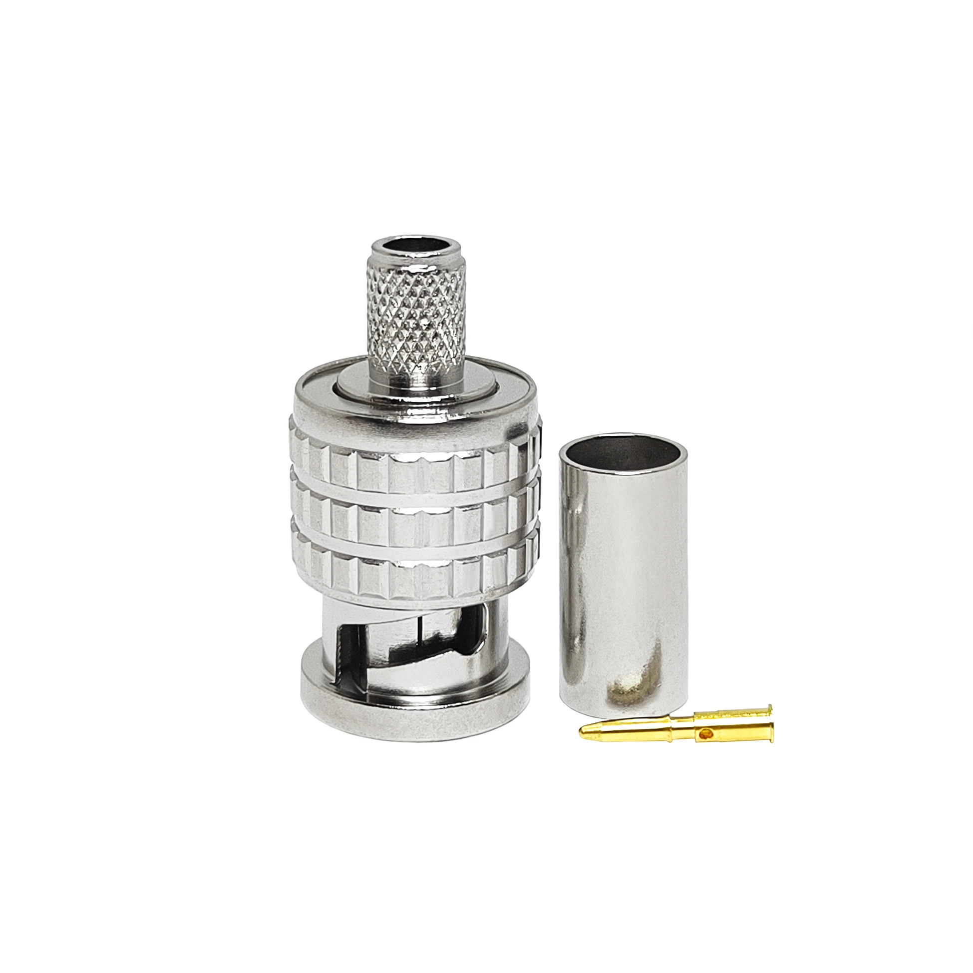 Amerikanischer Standard-BNC-Stecker (männlich), crimpbar, kompatibel mit RG58-Kabel