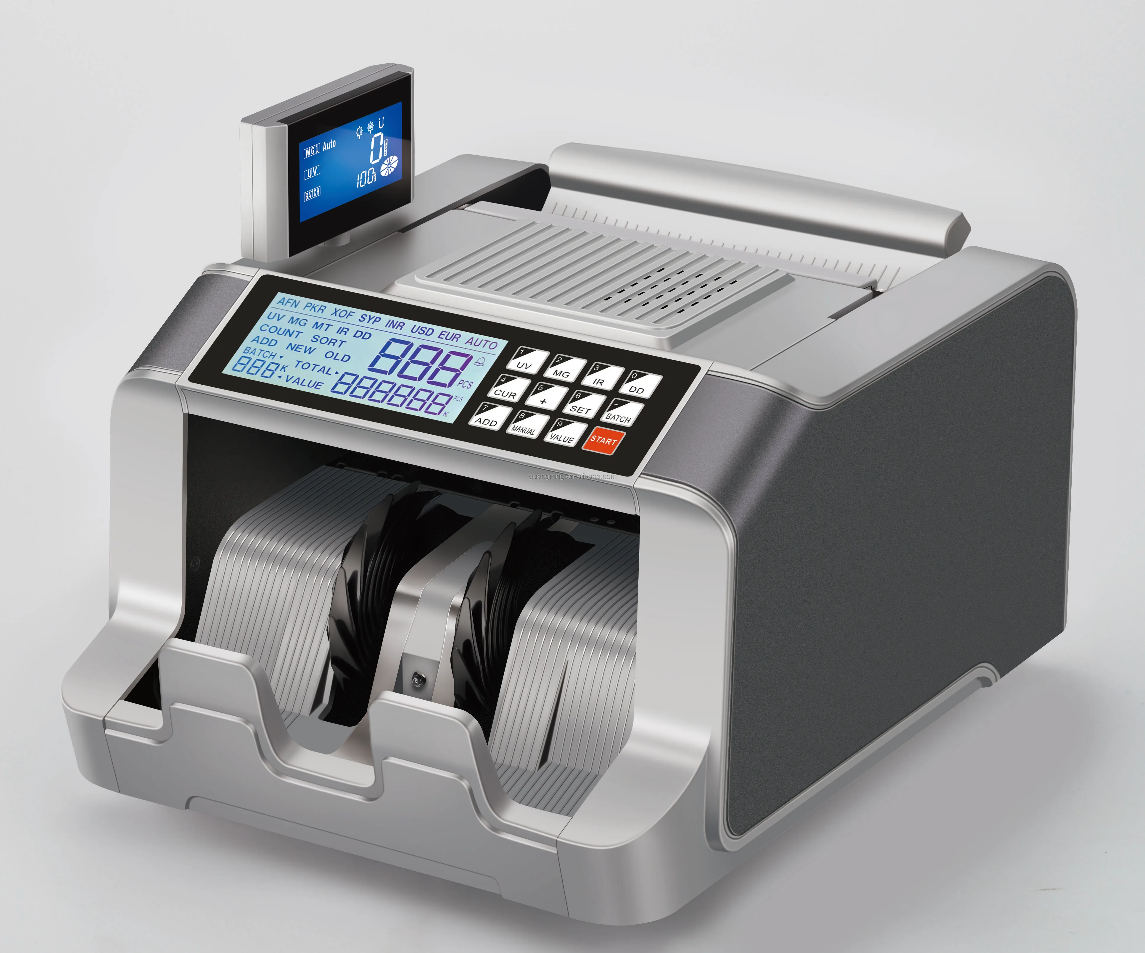 728D2 Automatic LCD Display Bill Counter Money Counting Machine