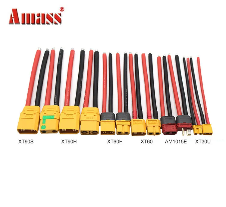 Amass XT60 женский мужской адаптер XT90 Разъем XT60H удлинитель 12AWG 150 мм для RC Lipo батареи
