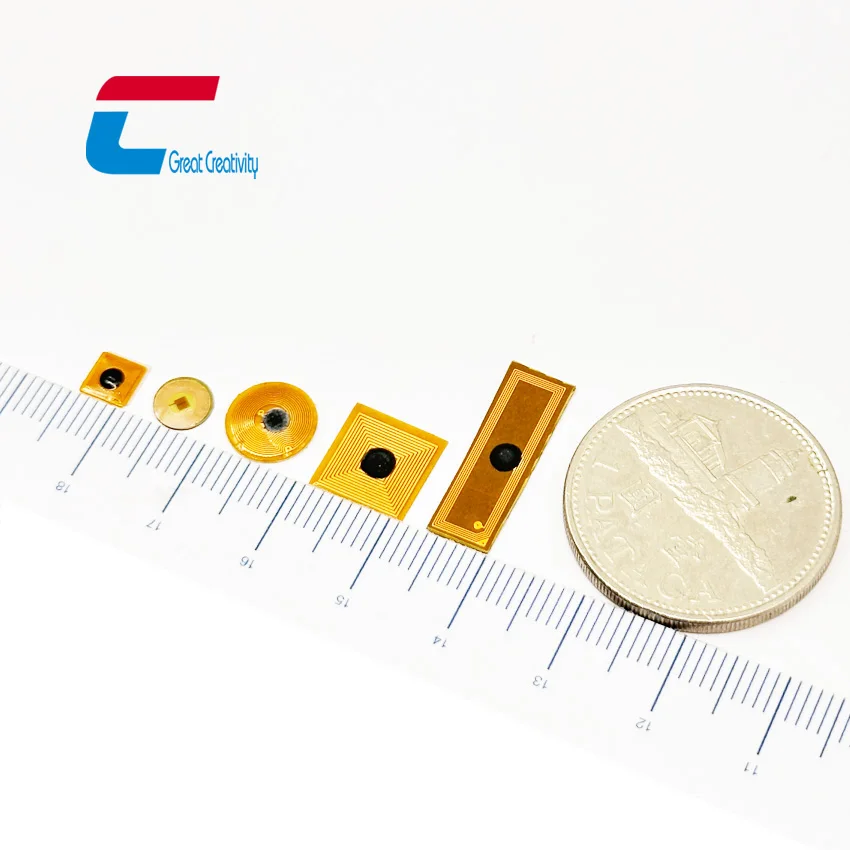 Small Newest Size FPC 8.7*8.7mm NTAG 213 Micro Chip FPC Mini Rfid NFC Sticker Metal Tag