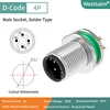 M12-D-4P male M12*1.0
