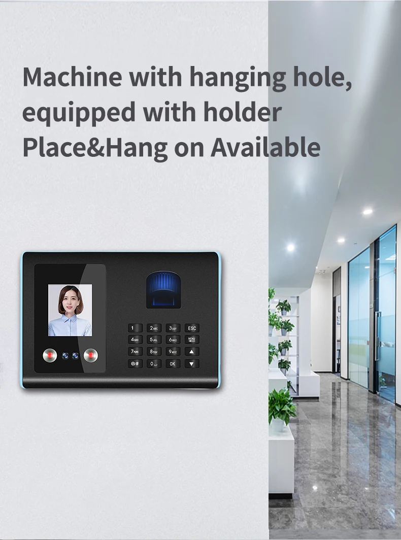 Biometric Facial Time Attendance Machine with Face and Fingerprint Recognition
