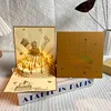 Pastel de 4 capas chocolate-oro