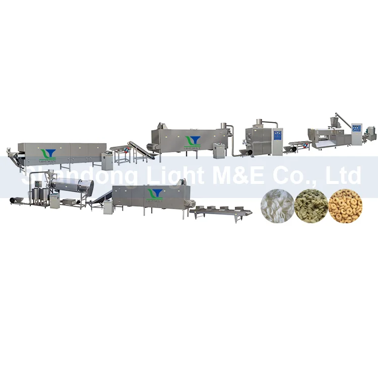 Mini Breakfast Crispy Maize Corn Flake Cereal Making Machine Production Equipment