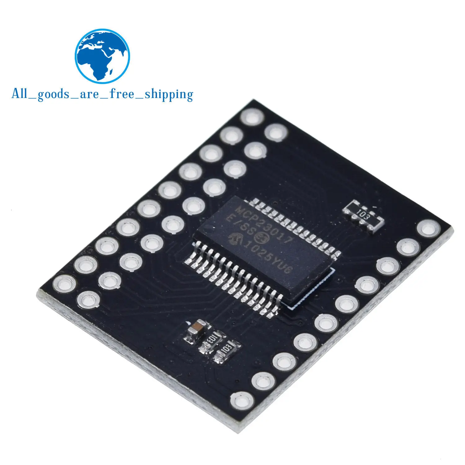 TZT MCP23017 Serial Interface Module IIC I2C SPI MCP23S17 Bidirectional ...