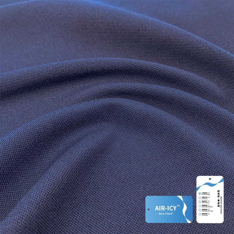 Moisture Wicking 43% Polyester 57% Sorona Stretch Knit Quick Dry Fabric for Shirt factory