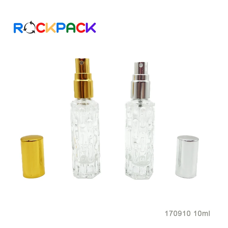 Wholesale 10ml Empty Glass Perfume Bottle with Pump Sprayer Clear for Cosmetic Use