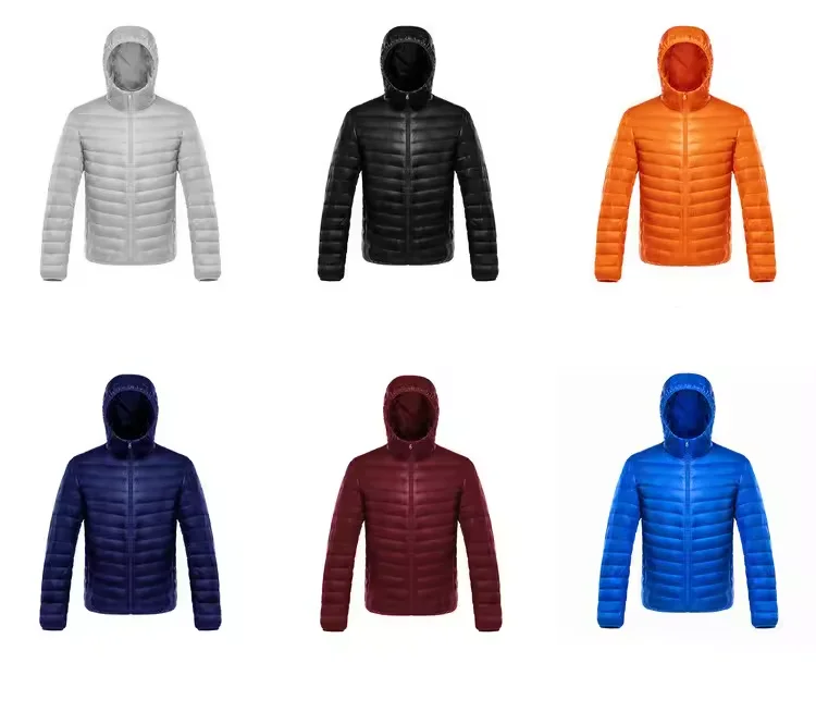 Fashion Stylish Custom Design Unisex Winter Lightweight Coat Hooded Outdoorwear Men Thermal Puffer Coat Men's Winter Jacket