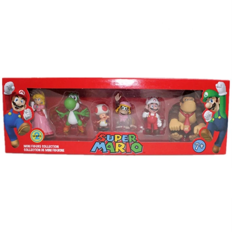 Wholesale Game Super Mario Bros Color Box Packing Mario Toy Mini ...