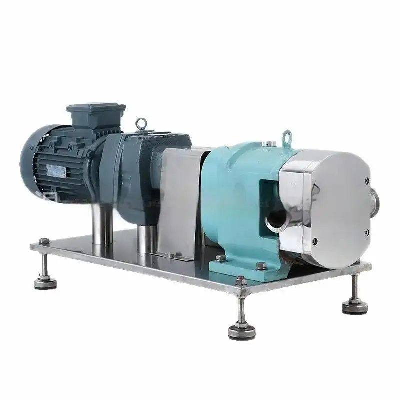 Thép Không Gỉ Độ Nhầy Cao Ngang Cam Large Flow High-Lift Rotor Bơm Điện Đường Ống Cho Thiết Bị Nấu Ăn