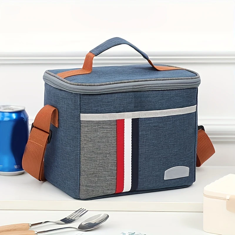Portable Eco-friendly Insulated Shoulder Tote Bag Waterproof School Office Beach Lunch Cooler Picnic Tote Bag