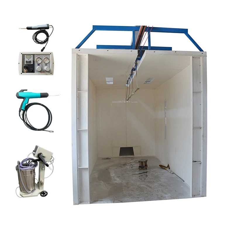 Coloreeze Powder Coating Machinery Linear Traverse Automatic Spray Line with Coating Booth and Curing Oven