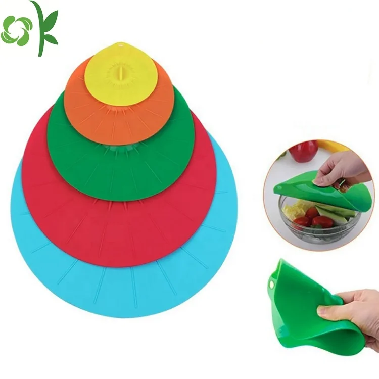 OKSILICONE многоразовые герметичные термостойкие силиконовые крышки разных размеров, вакуумные консервационные крышки для сохранения свежести, силиконовый чехол