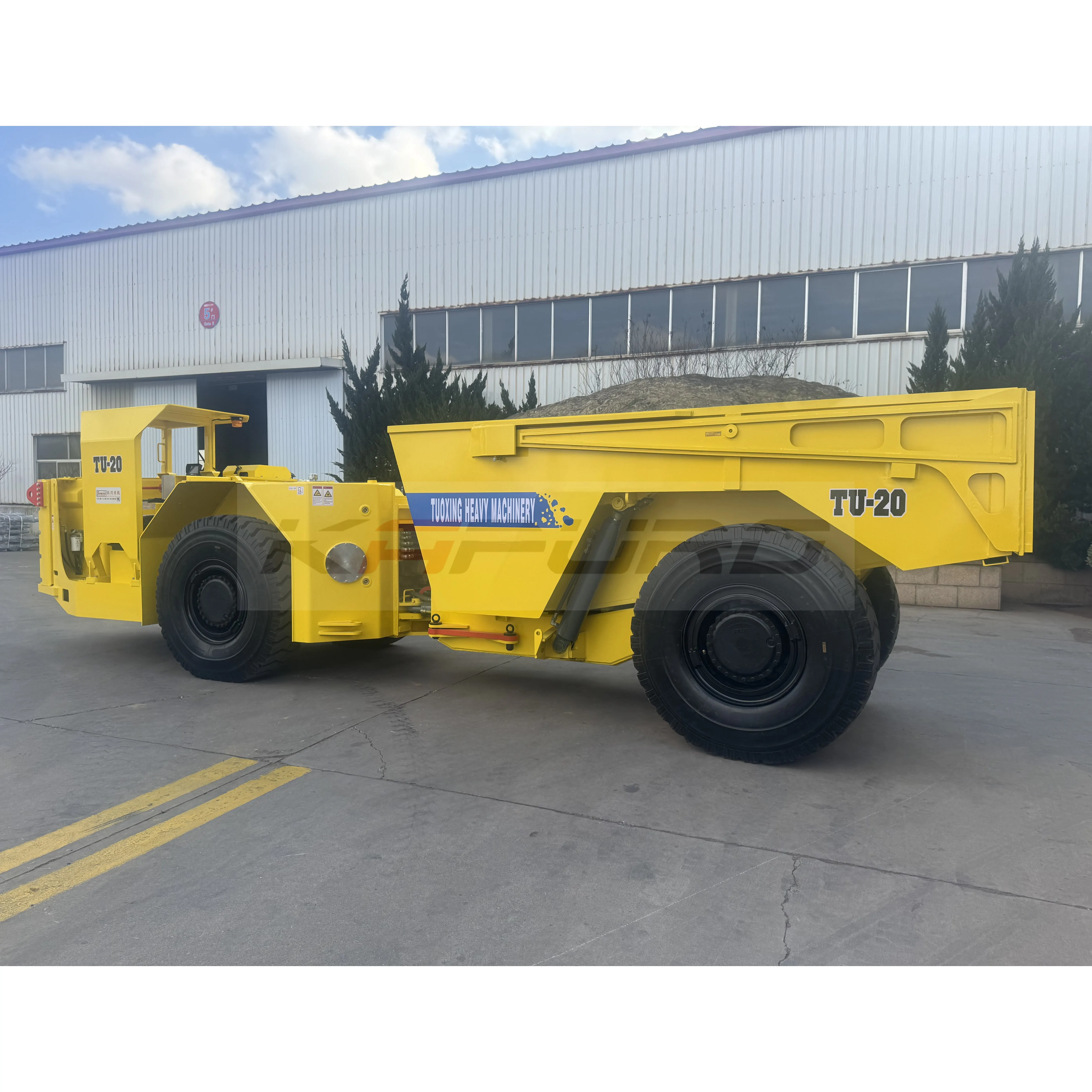 product kapuro tu 20 hot selling 4x4 diesel underground truck hydraulic 20t with pump motor bearing for mining use-17