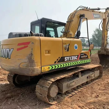 used excavator Sale Well maintained second-hand SANY SY135 excavator - efficient and low fuel consumption